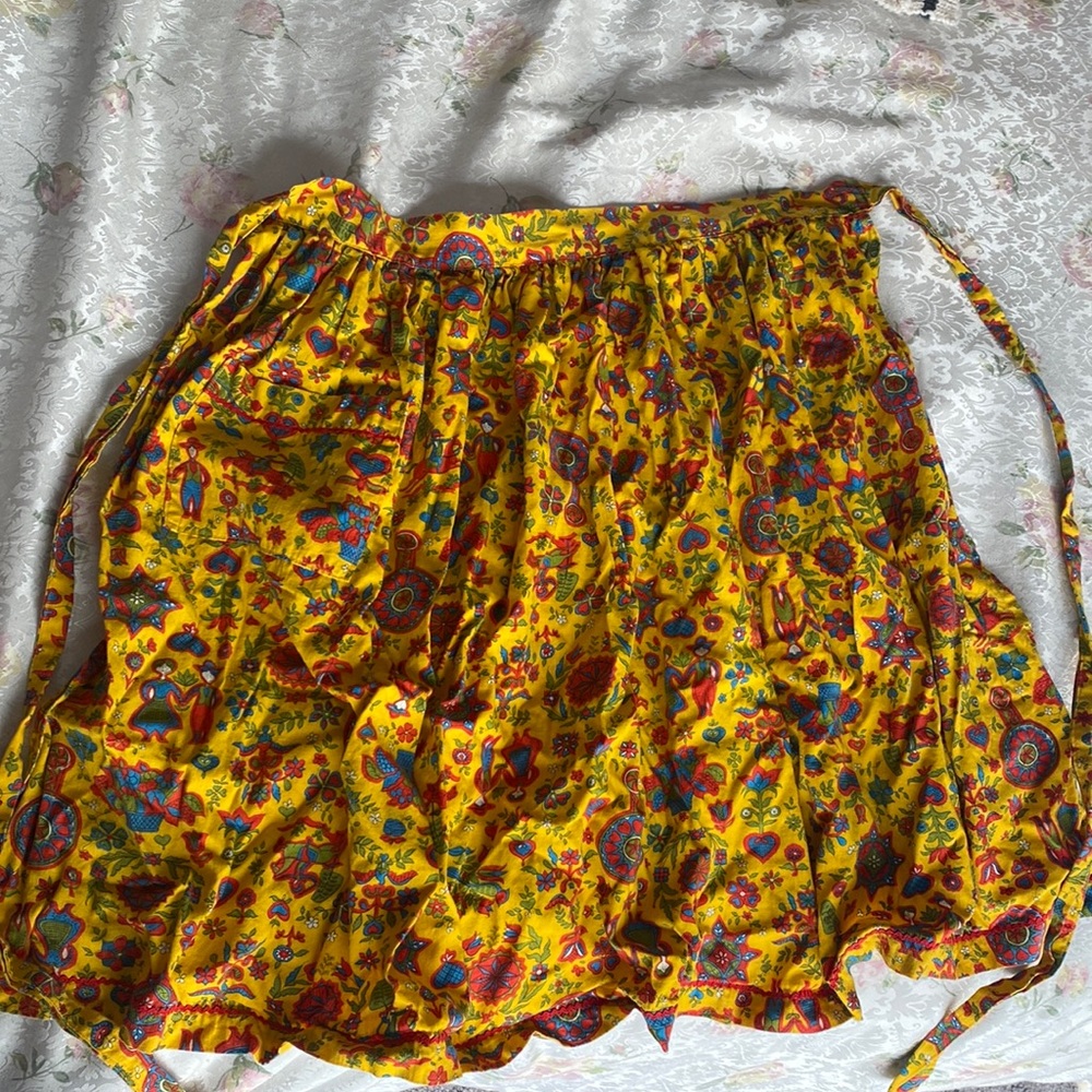 Vintage yellow apron